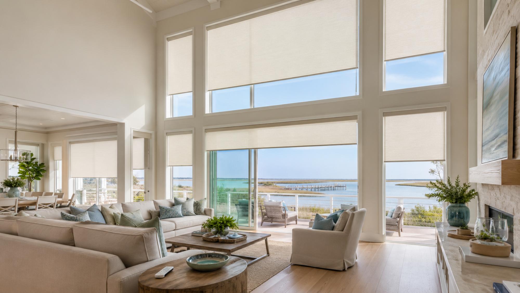 Motorized Large-Window Shades