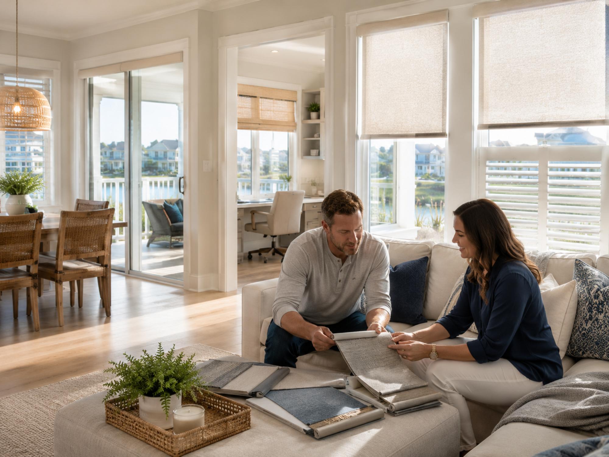 Window Treatment Help for Leland Homes